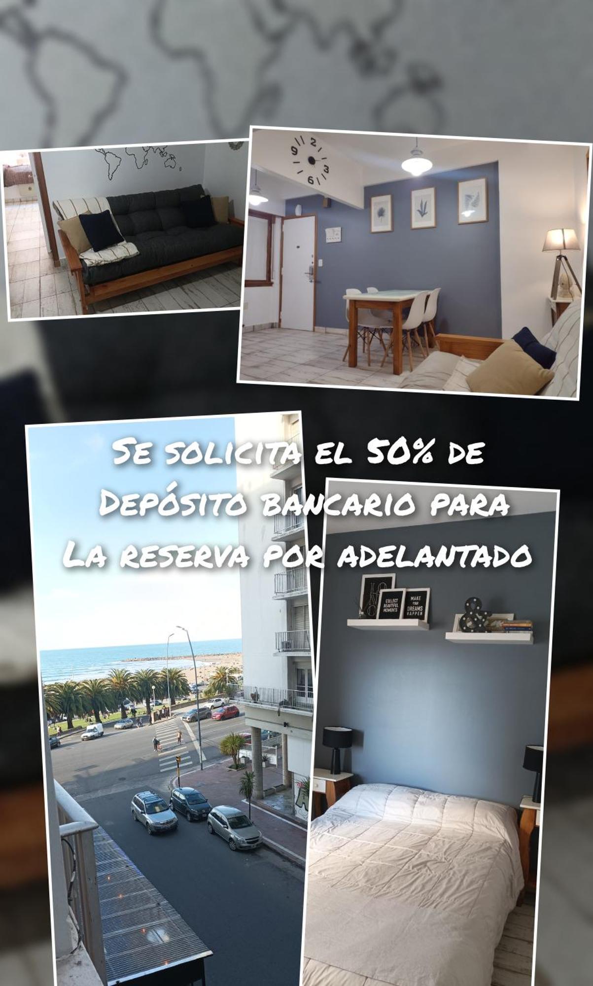 Departamento vista al mar Playa Las Toscas Mar del Plata Exterior foto